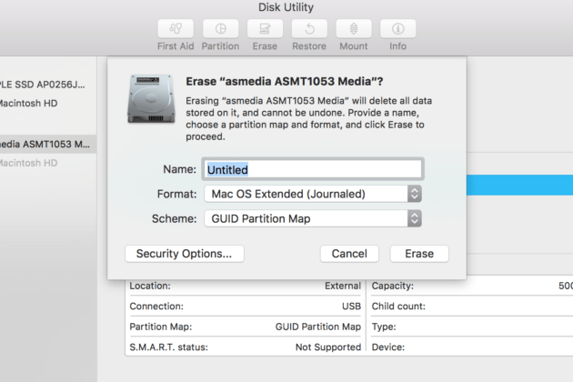 format hard drive for mac backup using windows pc